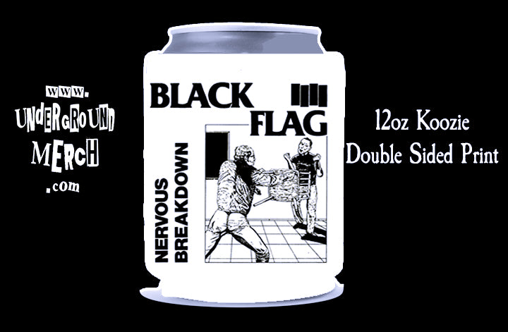 Black Metal 12 ounce koozie