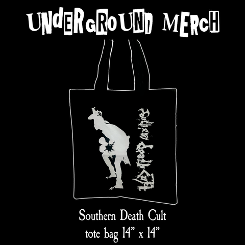 Southern Death Cult Black Tote Bag