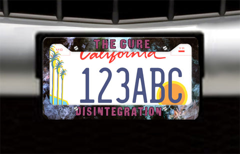 The Cure Disintegration License Plate Frame